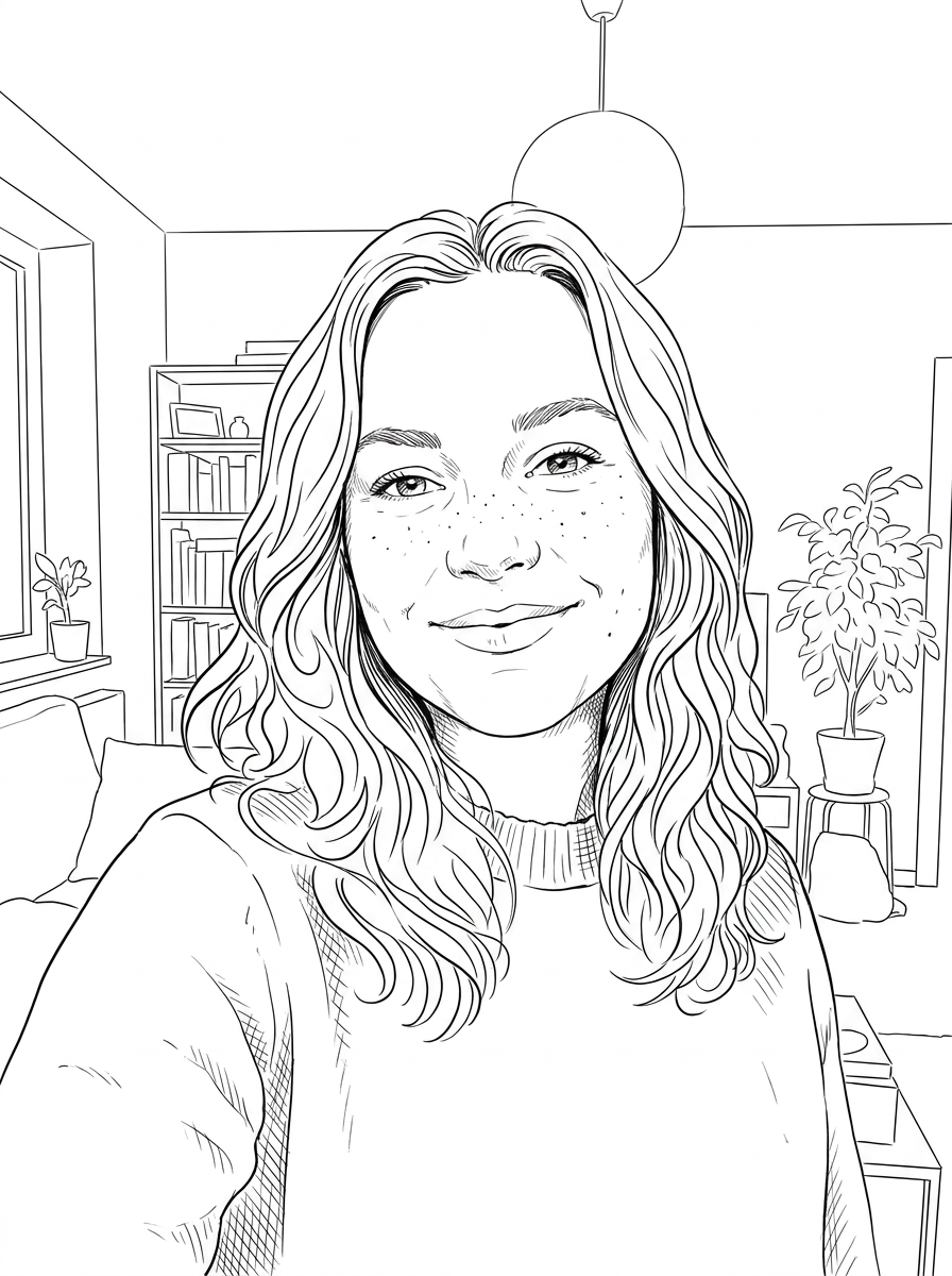 Line art из фото — слайд 1